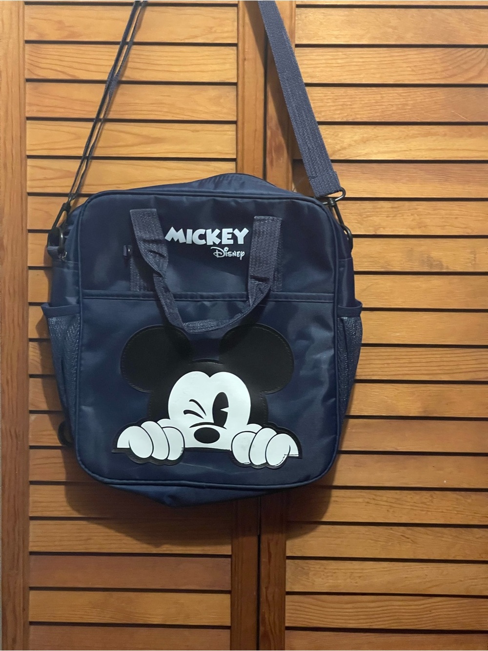 Disney Navy Blue Mickey Messenger Bag for Men